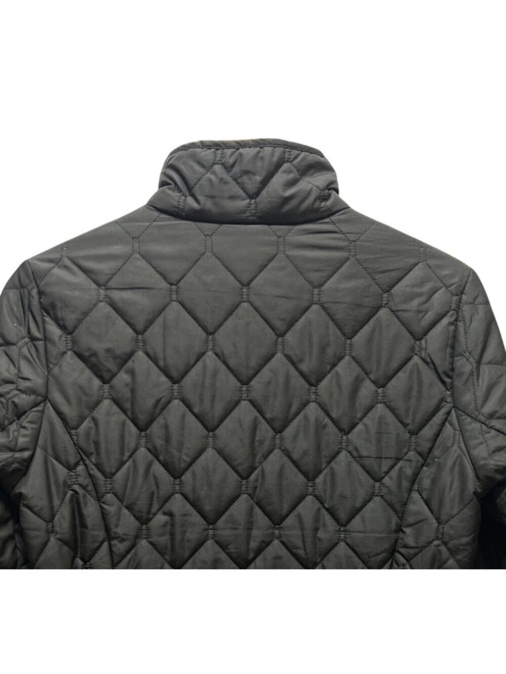 Eddie Bauer Black Quilted Insulated Chore Coat - Picture 7 of 9